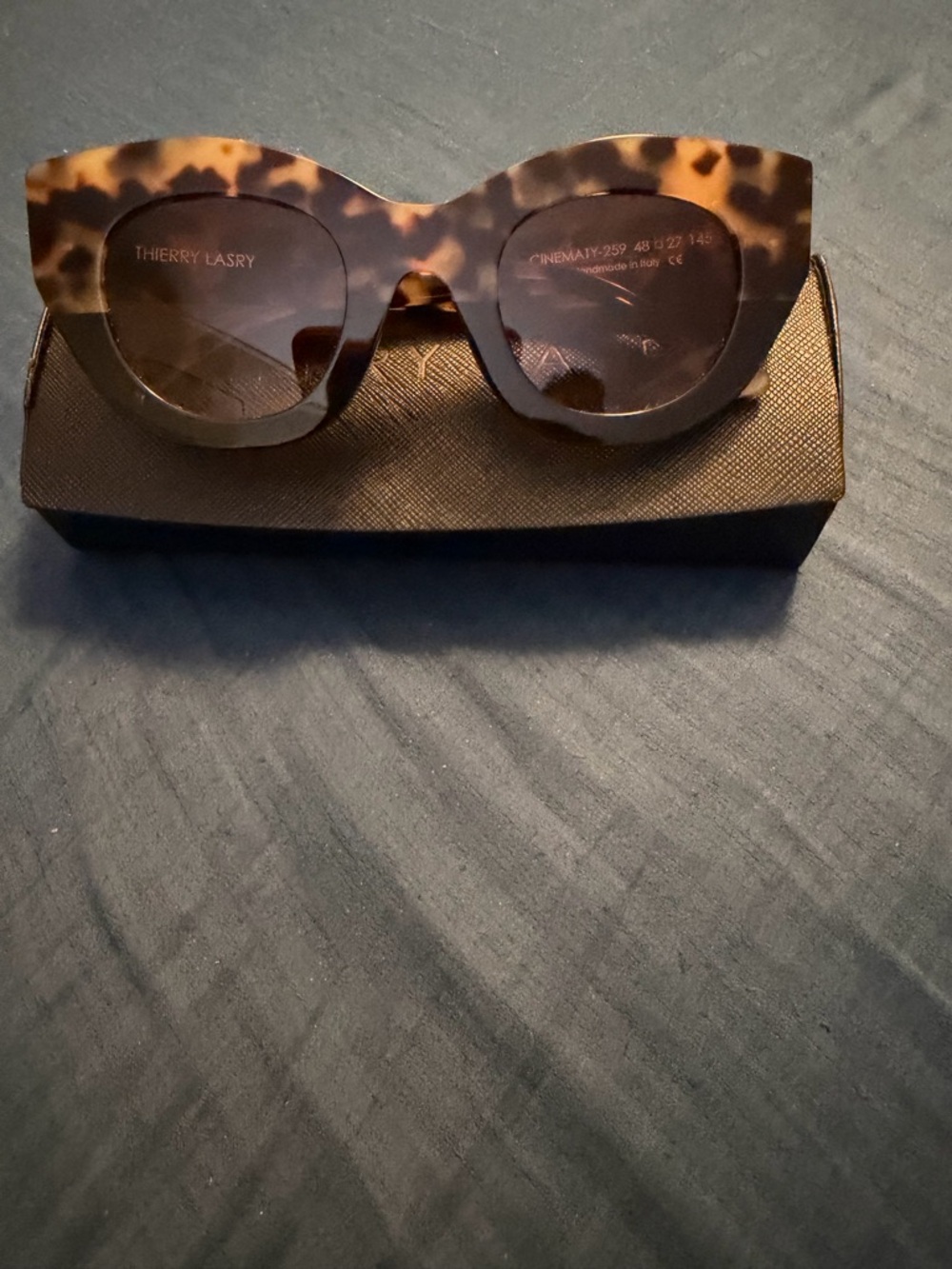 THIERRY LASRY Tortoiseshell Cat-Eye Sunglasses - Brown/Black Gradient